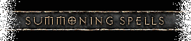 Summoning Spells